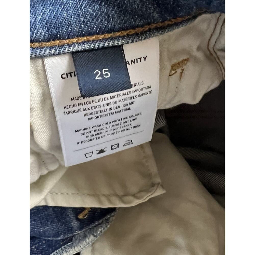 Citizens of Humanity Loli Mid Rise Baggy Palazzo Wide Leg Denim Jeans Size 25 - Picture 6 of 9